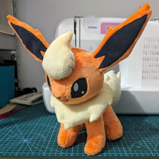 peluche Chat-Lapin de feu